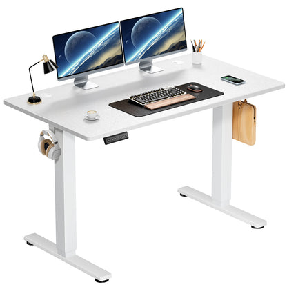 Electric Standing Desk - Height Adjustable 40x24 Inch Sit Stand Workstation with Memory Buttons