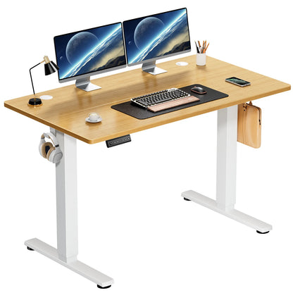Electric Standing Desk - Height Adjustable 40x24 Inch Sit Stand Workstation with Memory Buttons