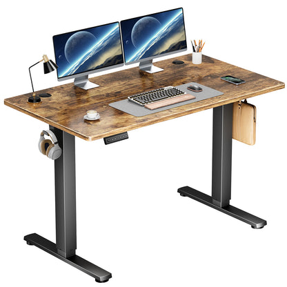 Electric Standing Desk - Height Adjustable 40x24 Inch Sit Stand Workstation with Memory Buttons